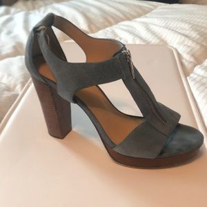 Michael Kors Blue Suede Heels - Size 8